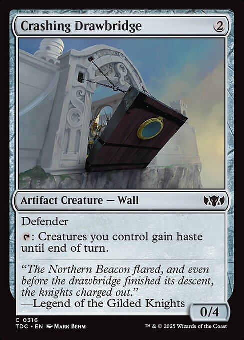 Crashing Drawbridge — Tarkir: Dragonstorm Commander #316 — Non Foil — reference image 1