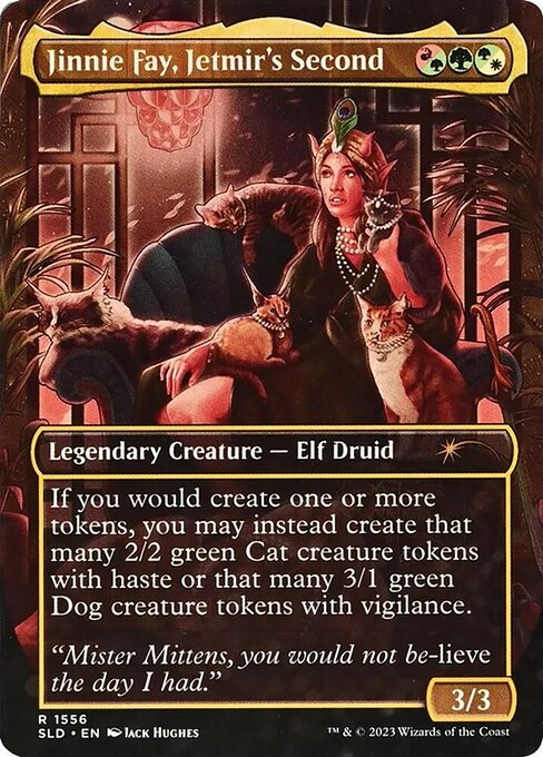 Jinnie Fay, Jetmir's Second // Jinnie Fay, Jetmir's Second — Secret Lair Drop #1556 — Non Foil — reference image 2