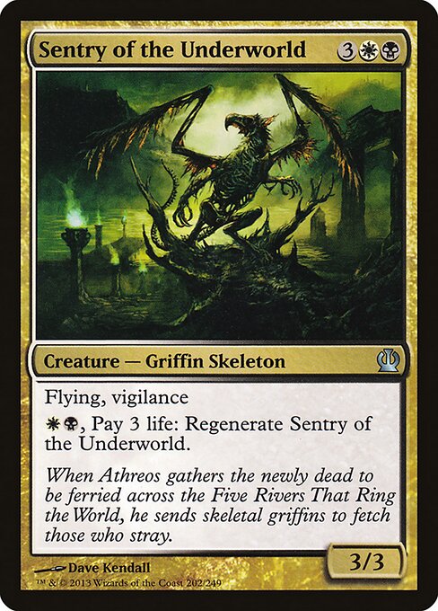 Sentry of the Underworld — Theros #202 — Non Foil — reference image 1