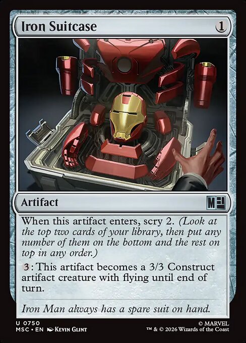 Iron Suitcase — Marvel Super Heroes Commander #750 — Non Foil — reference image 1