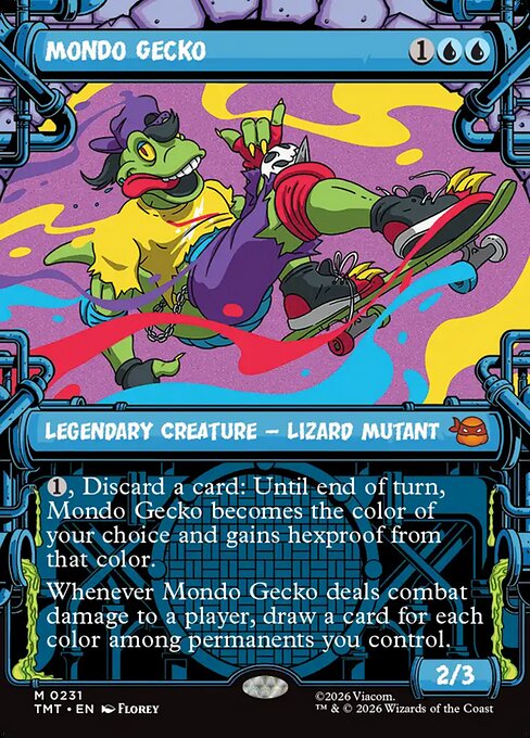 Mondo Gecko — Teenage Mutant Ninja Turtles #231 — Foil — reference image 1