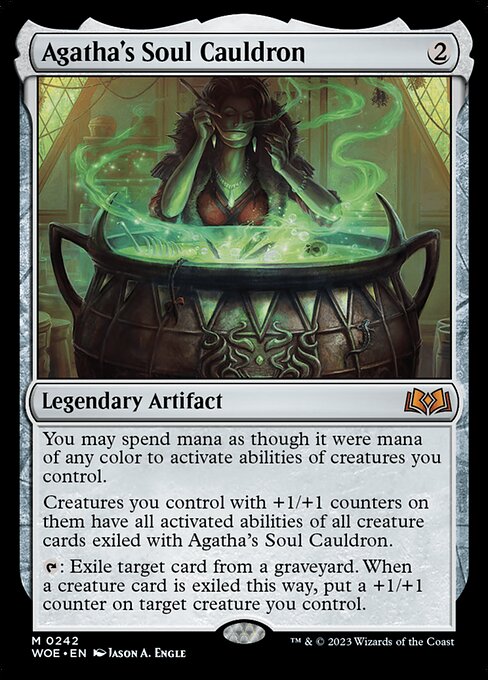 Agatha's Soul Cauldron — Wilds of Eldraine #242 — Foil — reference image 1