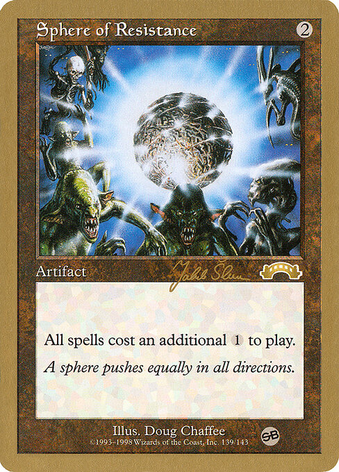 Sphere of Resistance — World Championship Decks 1999 #js139sb — Non Foil — reference image 1