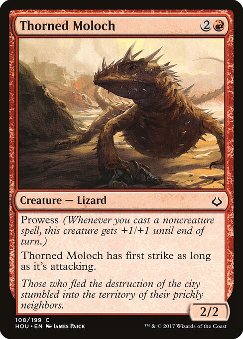 Thorned Moloch — Hour of Devastation #108 — Non Foil — reference image 1