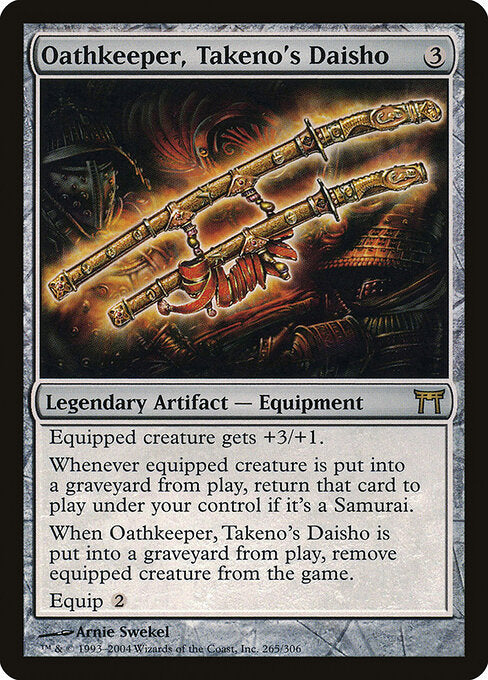 Oathkeeper, Takeno's Daisho — Champions of Kamigawa #265 — Foil — reference image 1