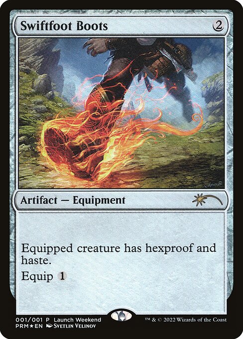 Swiftfoot Boots — Wizards Play Network 2022 #4 — Foil — reference image 1