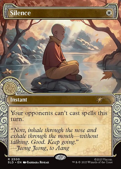 Silence — Secret Lair Drop #2300 — Foil — reference image 1