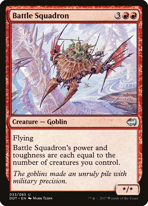 Battle Squadron — Duel Decks: Merfolk vs. Goblins #33 — Non Foil — reference image 1