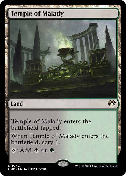 Temple of Malady — Commander Masters #1043 — Non Foil — reference image 1