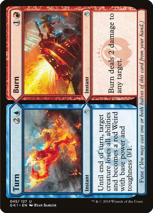 Turn // Burn — GRN Guild Kit #45 — Non Foil — reference image 1