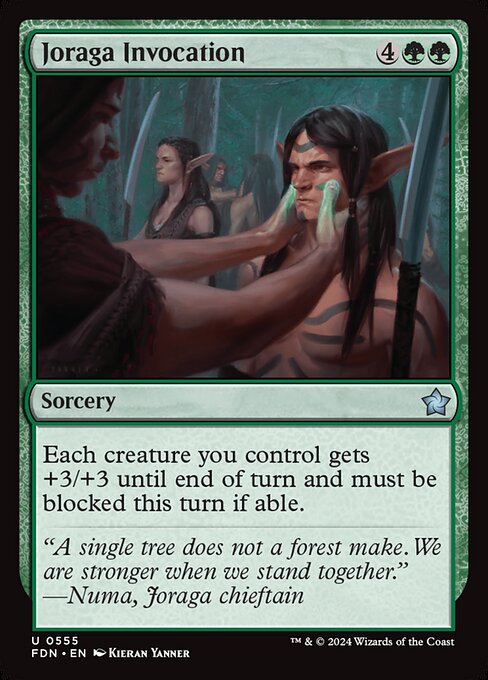 Joraga Invocation — Foundations #555 — Non Foil — reference image 1