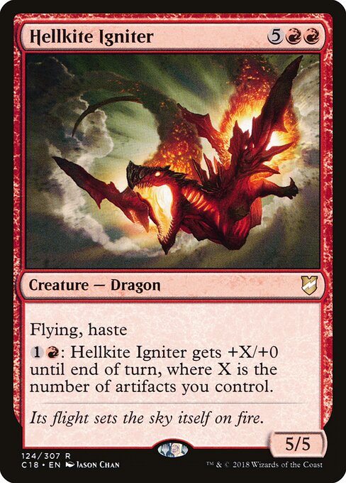 Hellkite Igniter — Commander 2018 #124 — Non Foil — reference image 1