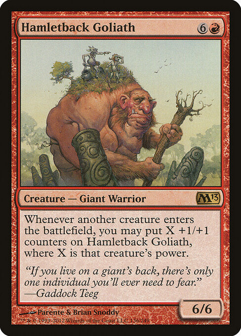Hamletback Goliath — Magic 2013 #136 — Foil — reference image 1