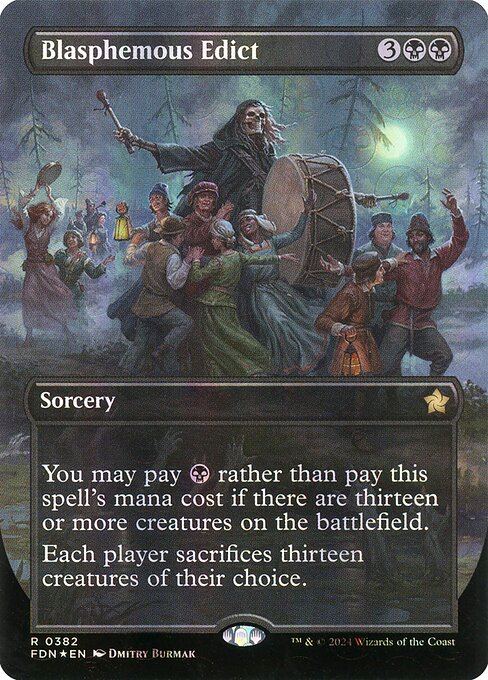 Blasphemous Edict — Foundations #382 — Foil — reference image 1