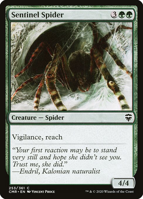 Sentinel Spider — Commander Legends #253 — Foil — reference image 1