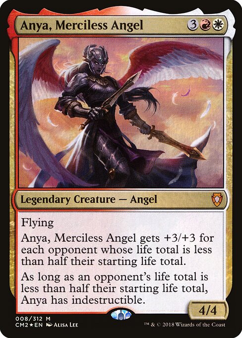 Anya, Merciless Angel — Commander Anthology Volume II #8 — Foil — reference image 1