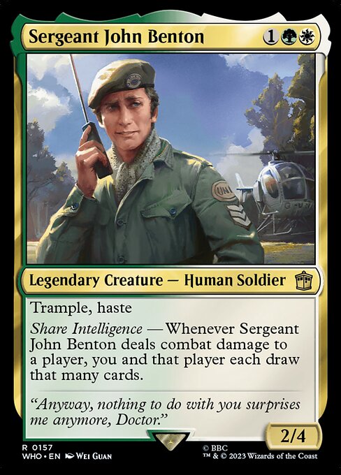 Sergeant John Benton — Doctor Who #157 — Foil — reference image 1