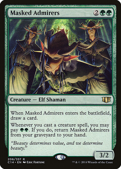 Masked Admirers — Commander 2014 #206 — Non Foil — reference image 1