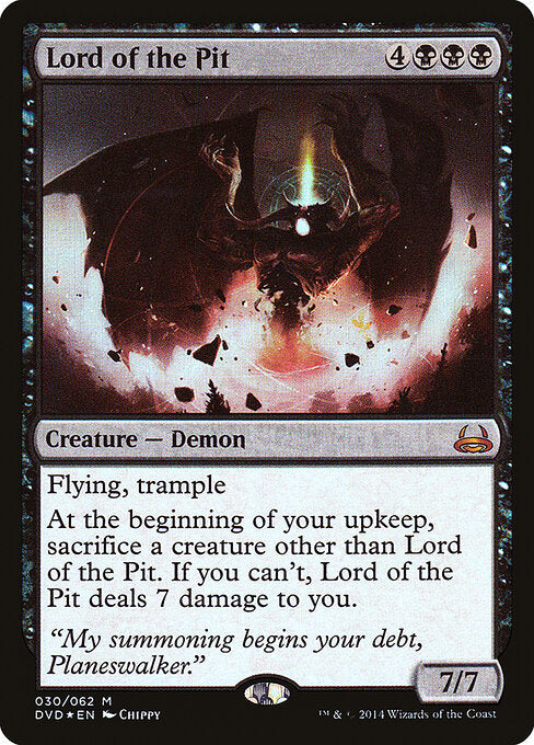 Lord of the Pit — Duel Decks Anthology: Divine vs. Demonic #30 — Foil — reference image 1