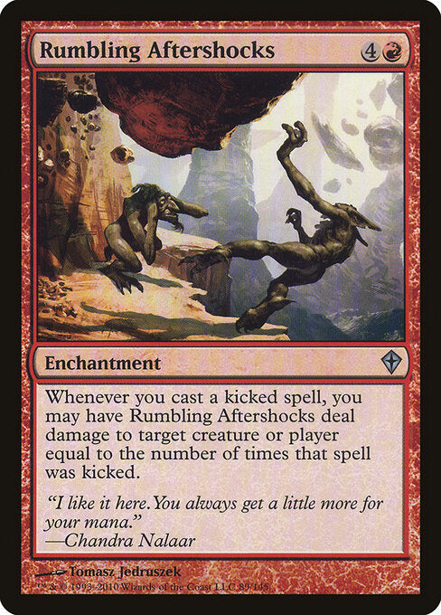 Rumbling Aftershocks — Worldwake #89 — Non Foil — reference image 1