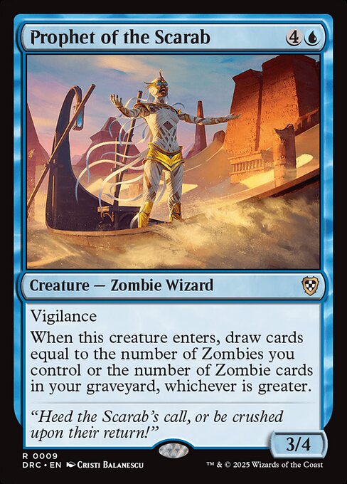 Prophet of the Scarab — Aetherdrift Commander #9 — Non Foil — reference image 1