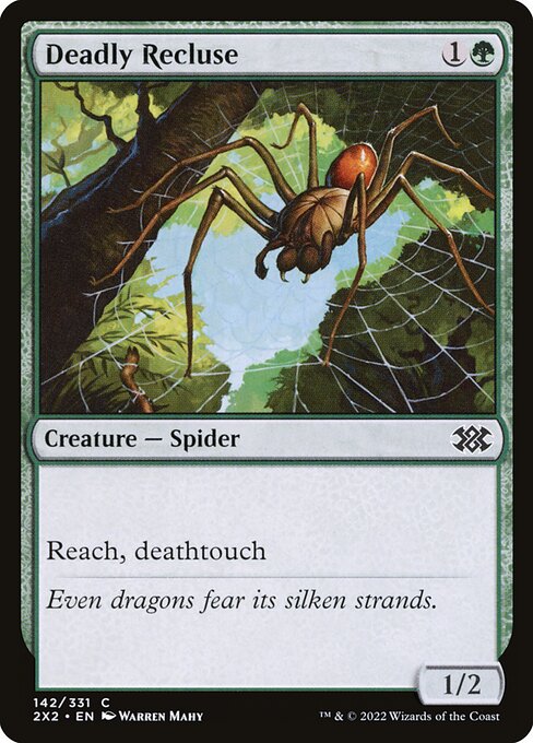 Deadly Recluse — Double Masters 2022 #142 — Non Foil — reference image 1