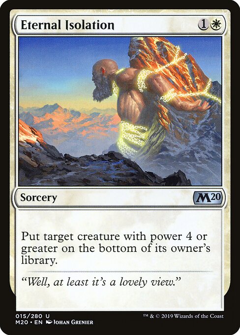 Eternal Isolation — Core Set 2020 #15 — Foil — reference image 1