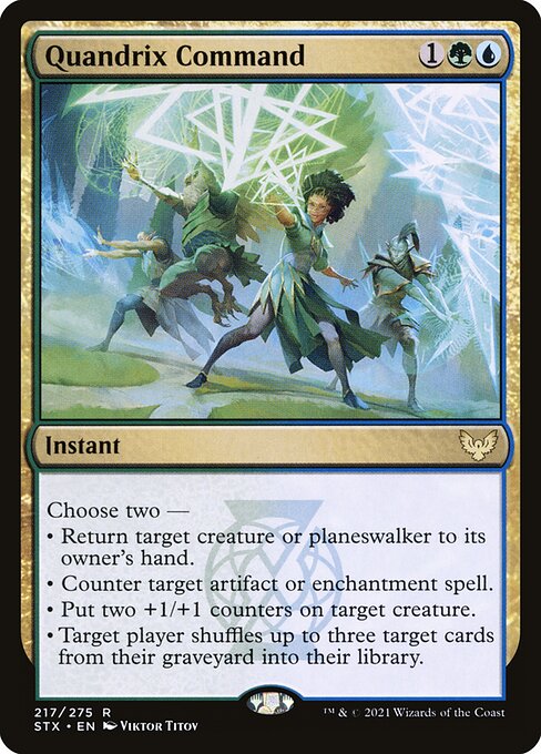 Quandrix Command — Strixhaven: School of Mages #217 — Foil — reference image 1