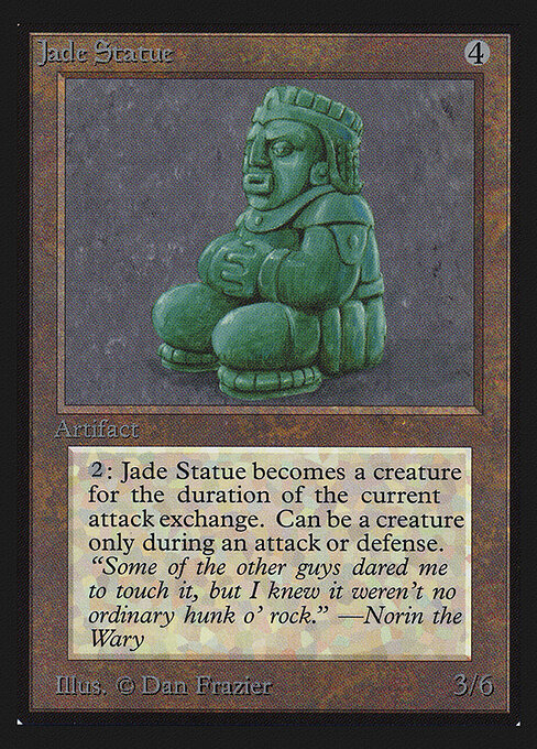Jade Statue — Intl. Collectors' Edition #254 — Non Foil — reference image 1