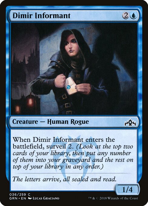 Dimir Informant — Guilds of Ravnica #36 — Non Foil — reference image 1