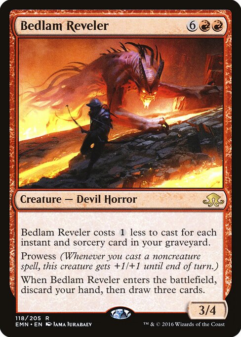 Bedlam Reveler — Eldritch Moon #118 — Non Foil — reference image 1