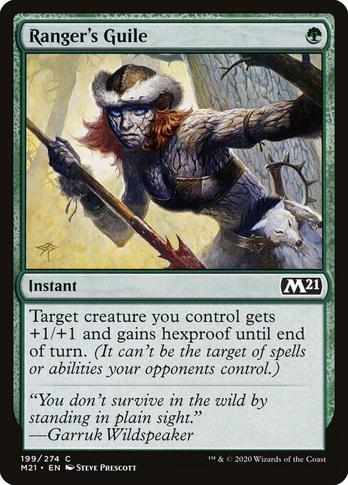 Ranger's Guile — Core Set 2021 #199 — Foil — reference image 1