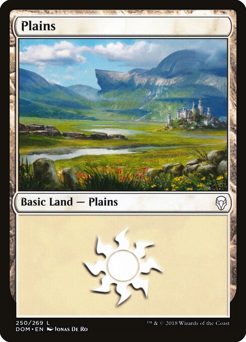 Plains — Dominaria #250 — Non Foil — reference image 1