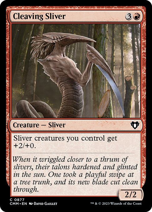Cleaving Sliver — Commander Masters #877 — Non Foil — reference image 1