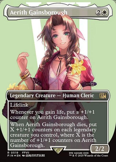 Aerith Gainsborough — Final Fantasy #519 — Foil — reference image 1