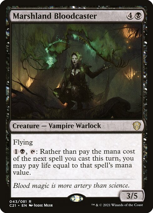 Marshland Bloodcaster — Commander 2021 #43 — Non Foil — reference image 1