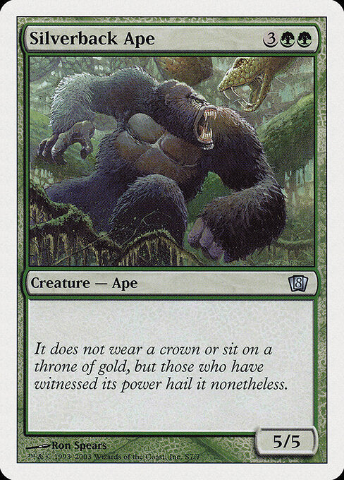 Silverback Ape — Eighth Edition #S7 — Non Foil — reference image 1
