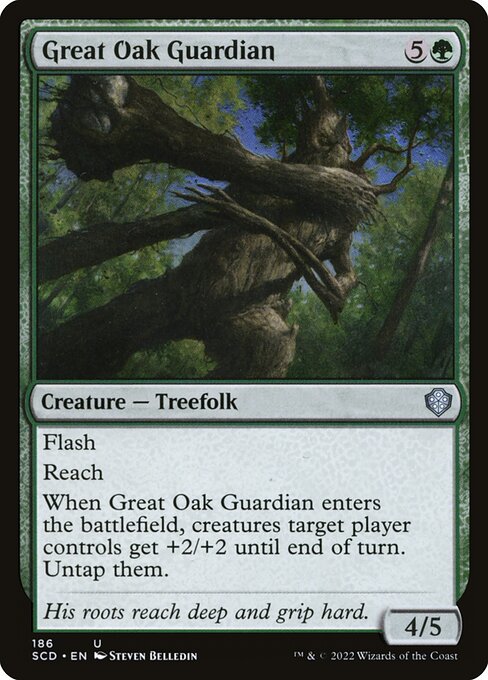 Great Oak Guardian — Starter Commander Decks #186 — Non Foil — reference image 1