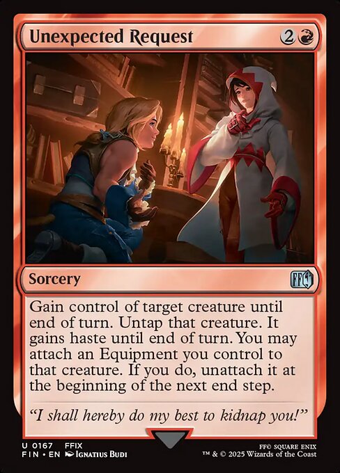 Unexpected Request — Final Fantasy #167 — Foil — reference image 1