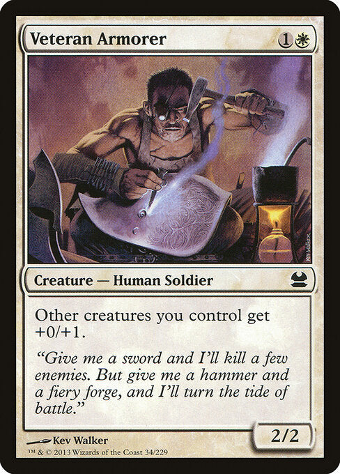 Veteran Armorer — Modern Masters #34 — Non Foil — reference image 1