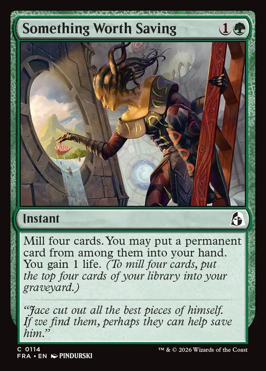 Something Worth Saving — Reality Fracture #114 — Non Foil