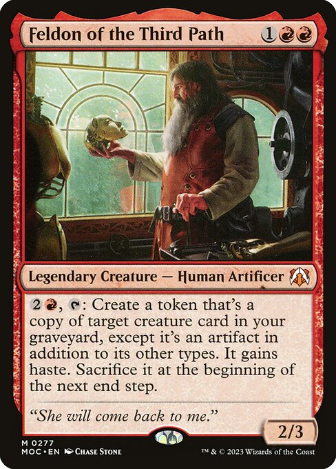 Feldon of the Third Path — March of the Machine Commander #277 — Non Foil