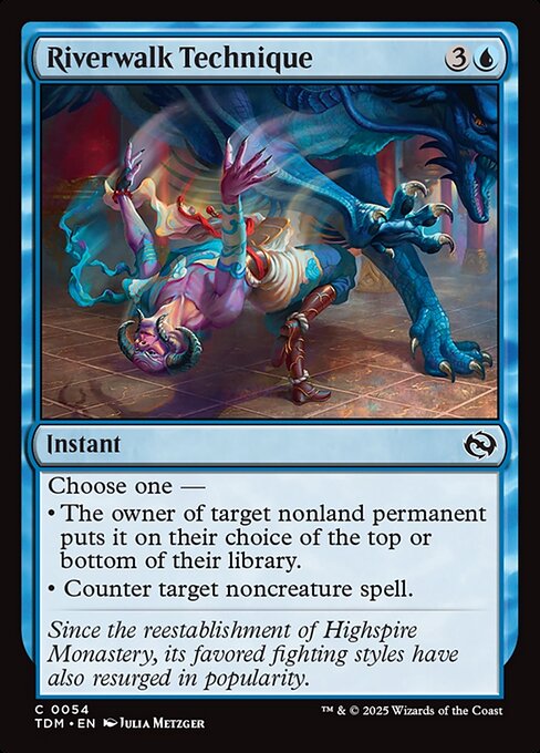 Riverwalk Technique — Tarkir: Dragonstorm #54 — Non Foil — reference image 1