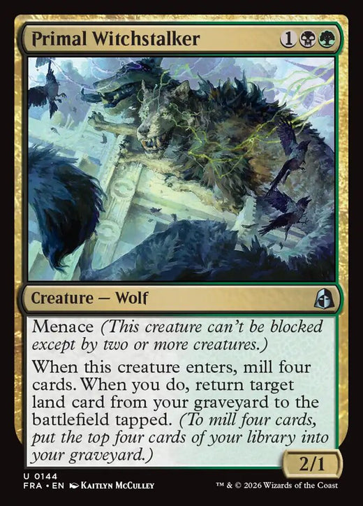 Primal Witchstalker — Reality Fracture #144 — Non Foil
