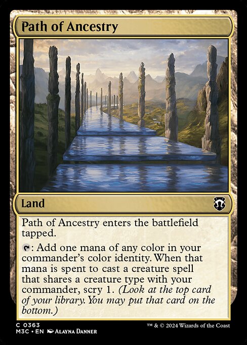 Path of Ancestry — Modern Horizons 3 Commander #363 — Non Foil