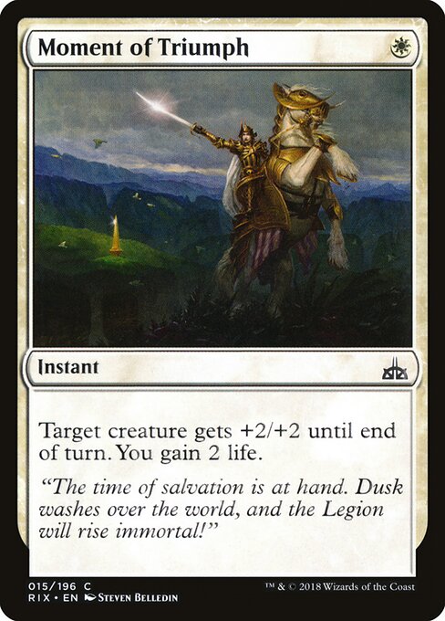 Moment of Triumph — Rivals of Ixalan #15 — Non Foil — reference image 1