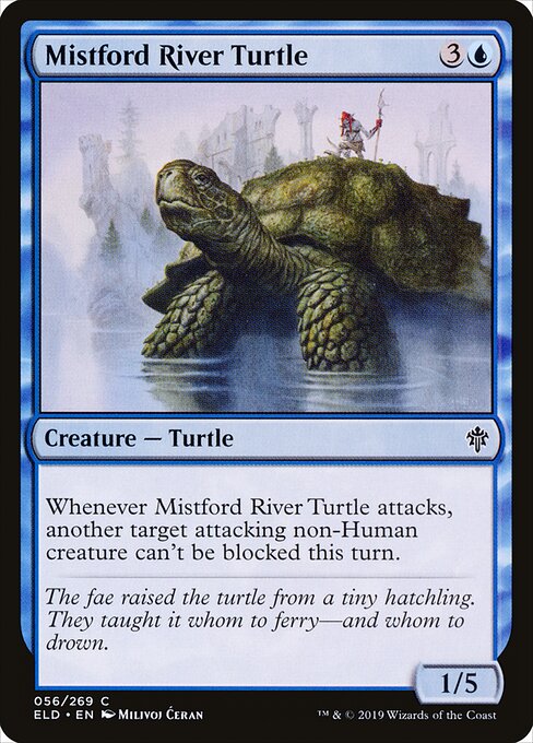 Mistford River Turtle — Throne of Eldraine #56 — Non Foil