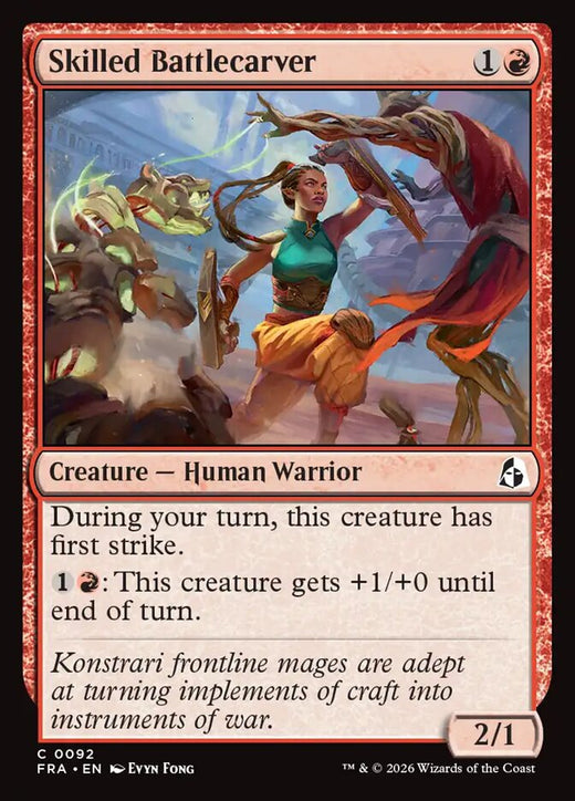 Skilled Battlecarver — Reality Fracture #92 — Foil