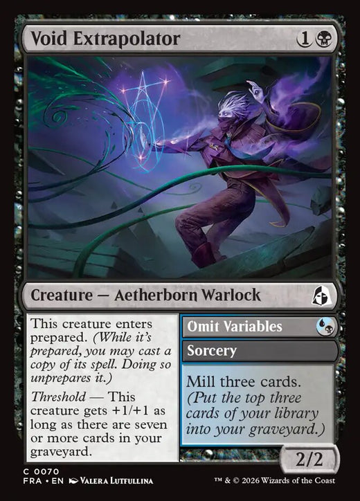 Void Extrapolator // Omit Variables — Reality Fracture #70 — Non Foil