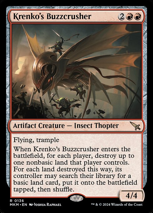 Krenko's Buzzcrusher — Murders at Karlov Manor #136 — Non Foil — reference image 1